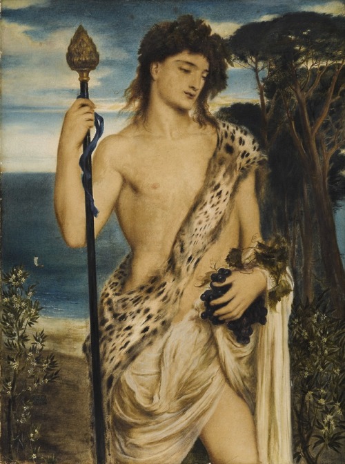 thunderstruck9: Simeon Solomon (British, 1840-1905), Bacchus, 1867. Watercolour with bodycolour, 50 