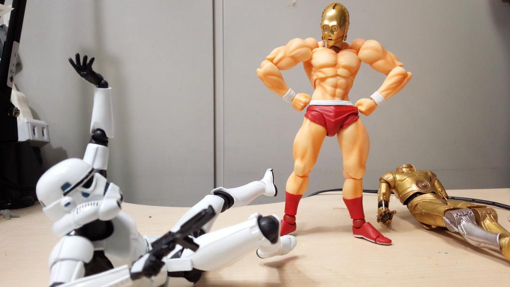 cloperella: lordwanjavi: Star Wars &gt; Katuhisa Yamaguchi  Is this Cyborg Justice? 