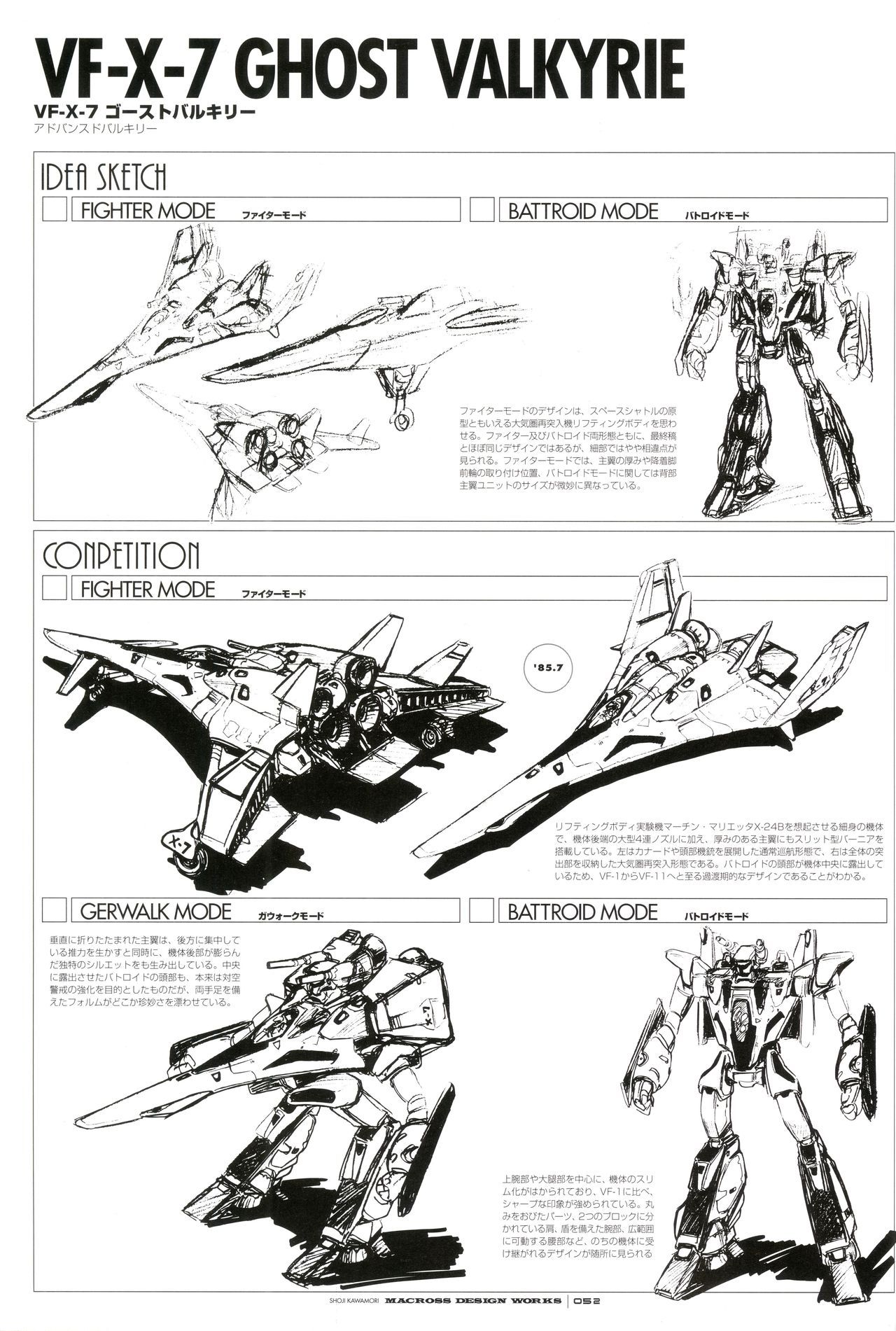 rocketumbl:  河森正治  Shōji Kawamoriマクロス  MacrossVF-X-7VF-X-11VA-X-3V-BR-2VF-3000
