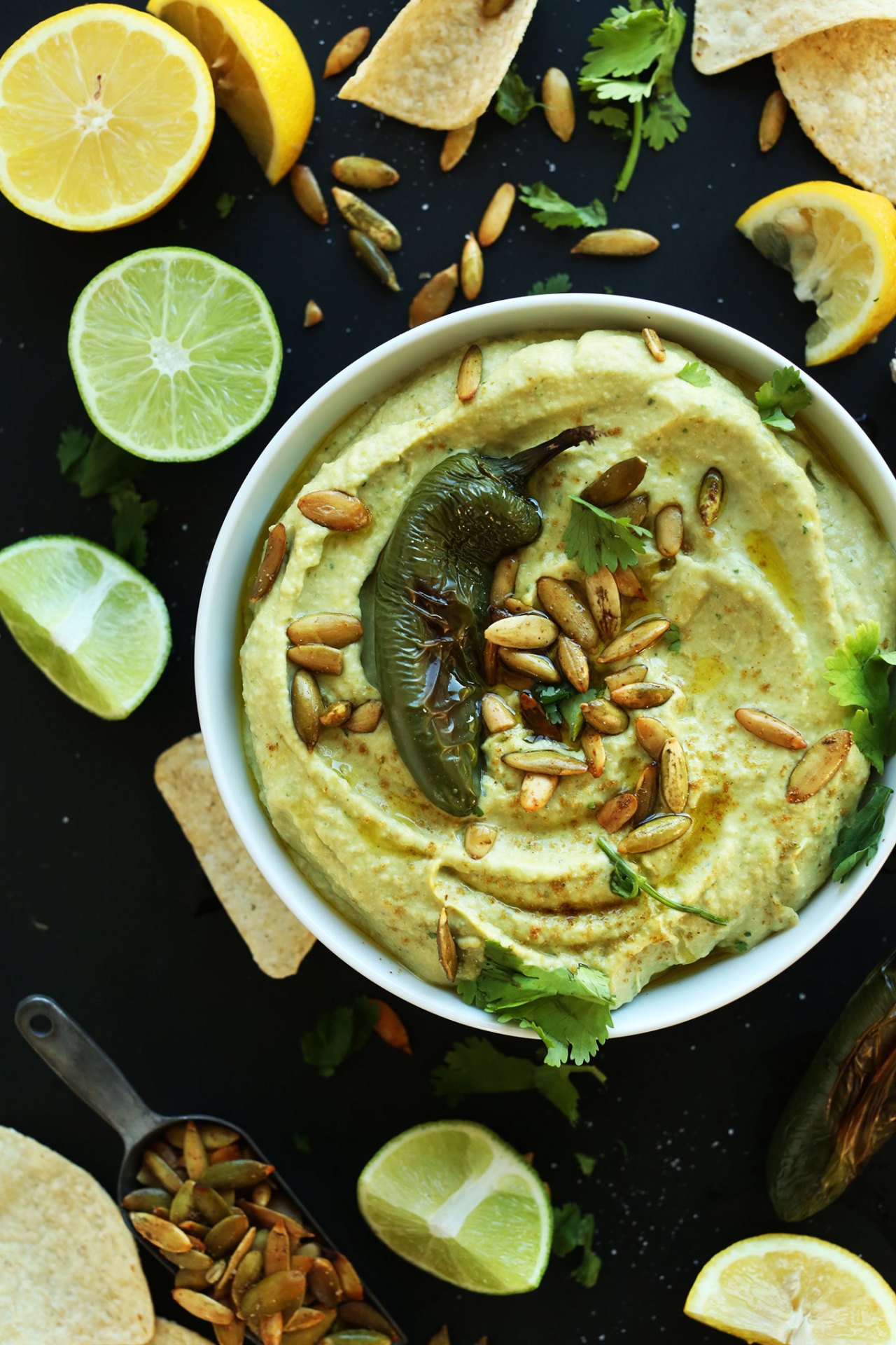 vegan-yums:  Roasted jalapeno hummus / Recipe  