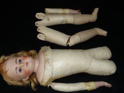 hazedolly: Unfortunate bisque-head doll Photo
