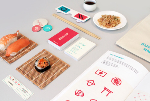 Modern branding for a sushi delivery service in Mexico, by Bienal Comunicación