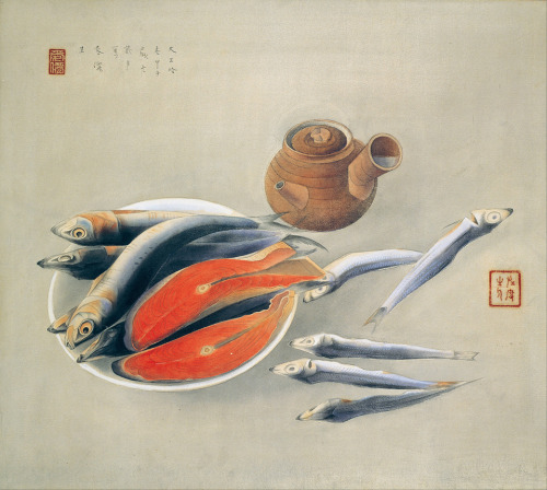Salmon slices and Sardines, 1924