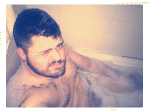 dyren:  Soaking my feelings after my hawks lost. I’m gonna need some cuddling tonight boys.