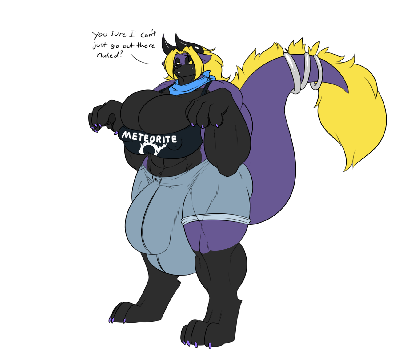 raccoonnecessities:  drawn for Desmond Fallout of their behemoth character going