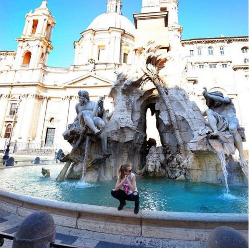 “josephineskriver: this might be my favorite fountain in Roma. sorry, Trevi. ”