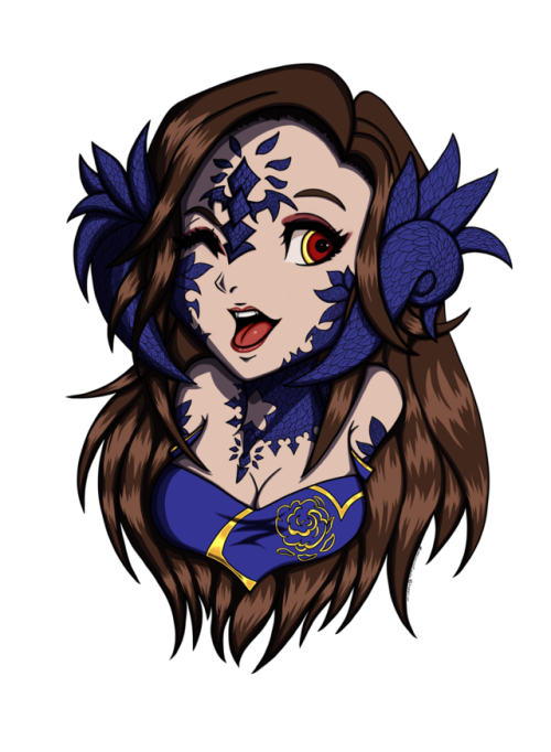 Here’s a bust of Vieralyse wearing her Moonfire Faire top from last year!  I’m offering 