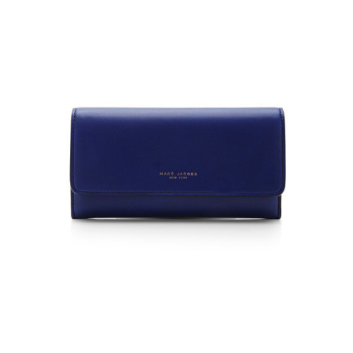 Marc Jacobs Double Groove Leather Wallet ❤ liked on Polyvore (see more real leather bags)