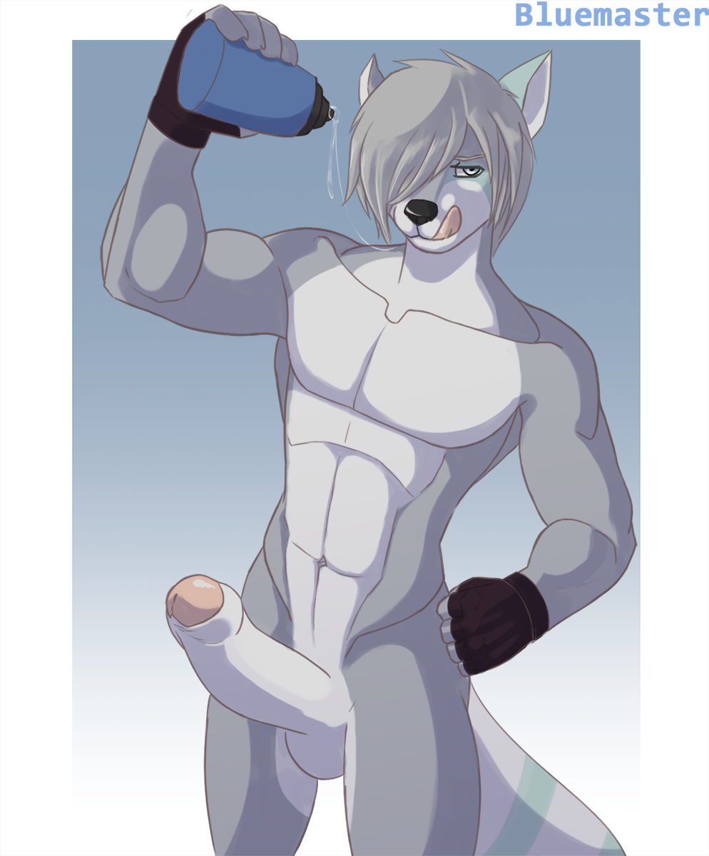 kyuukon-chan:  knottyfoxcawks:  Do You Want A Drink? by BlueMaster  Sexy