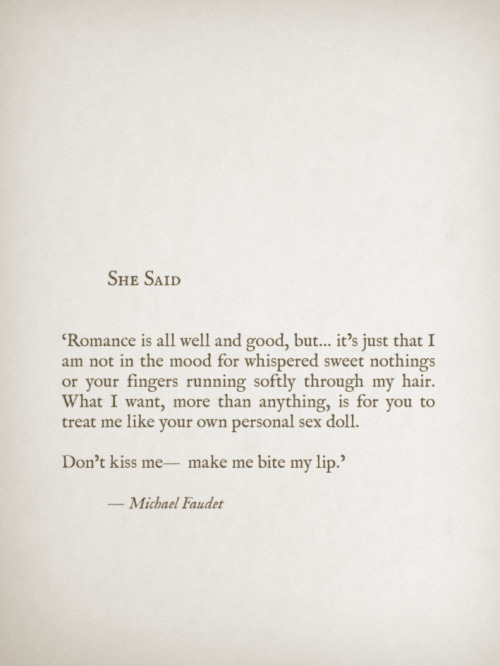 authority-figure:  michaelfaudet:  She Said by Michael Faudet  personal sex doll 