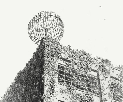 abandonedography:Pencil on paper, 2013 - Jun CenOriginal artwork for the animated short film Mu