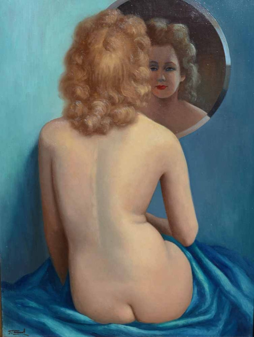 Jean Jannel (French, 1894 - ? )Le Miroir, ca. 1930