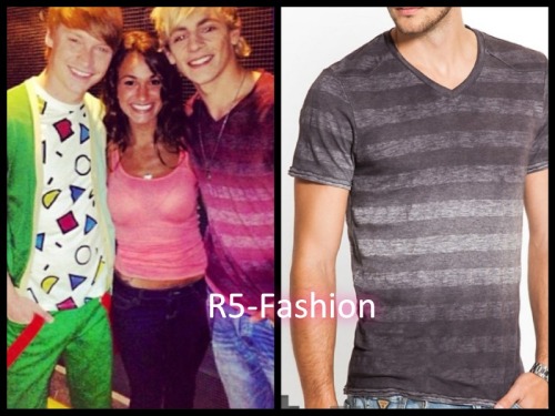 Ross&rsquo;s shirt http://shop.guess.com/en/Catalog/View/men/tees/tyron-short-sleeve-striped-v-neck/