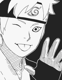 narutoffee-deactivated20170731: "Finally, me, Mitsuki. Konoha's... eh, we've run out of space for the introductions... Oh well, you've just gotta find out for yourself in the movies then, huh? Anyway, no one needs an introduction now." 