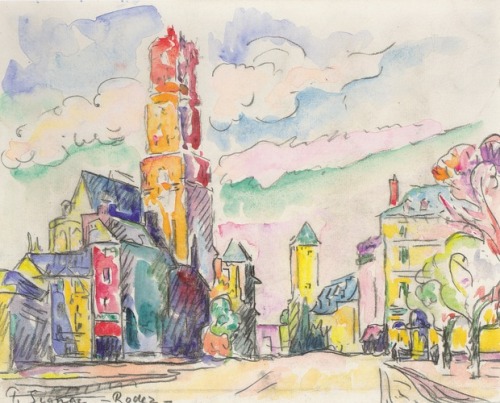 Rodez, 1923, Paul SignacMedium: chalk,watercolor,paperhttps://www.wikiart.org/en/paul-signac/rodez