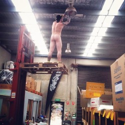 Straightcuriousbuds:  Naked Day At Work?!