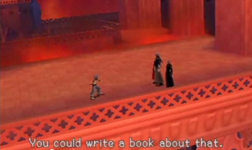 skypillar: this line cracks me up because riku’s reply to ansem is probably supposed to be jus