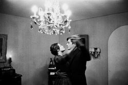 clipout:  Romy Schneider and Alain Delon, 1959 (photo by Michel Brodsky) 