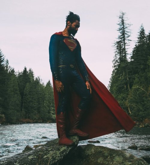 superheroesincolor:Superman by Jonathan Belle /  #28DaysofBlackCosplay Cosplayer jonathanbelleoffici