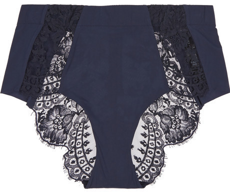 La Perla Pizzo lace and stretch-satin briefs