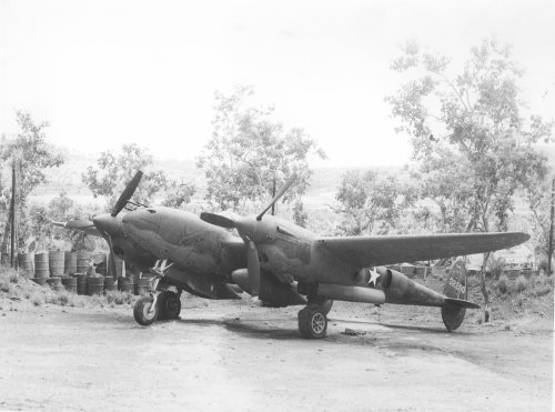 A P-38 at Port Moresby, New Guinea, 1942