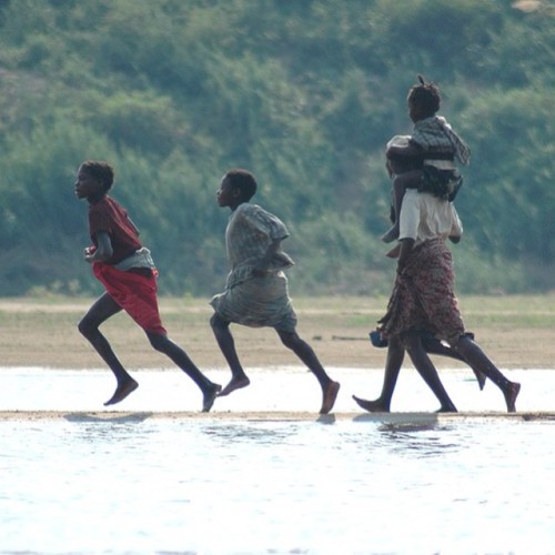 Children From A #village In #Mozambique. Our Guide Told Us About A Tiny Village (one Of Many) Along The