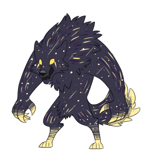 thewinterwulf:  a transparent and non transparent draw of spaceboof. just a little doodle before i head to bed 