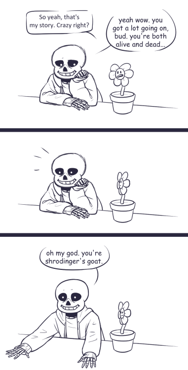 undertalethingems: i was thinking about how flowey is simultaneously asriel and his own person today