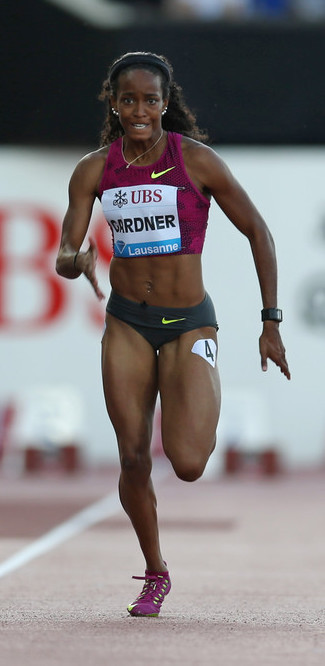 imsoshive:  USA Olympic sprinter English Gardner.   We taking ALL the gold.