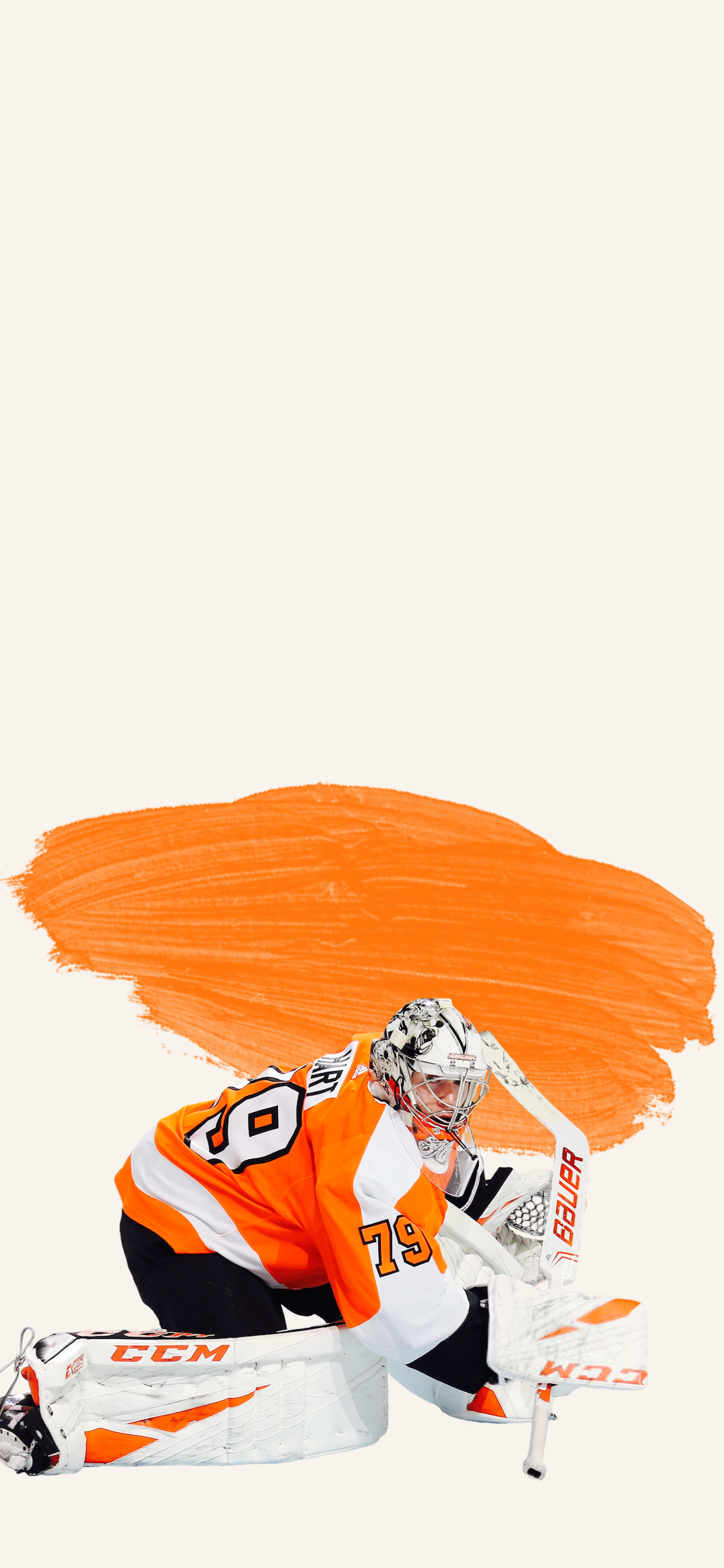 Where Hockey Meets Art — wallpapers • carter hart + snow (iphone 6)