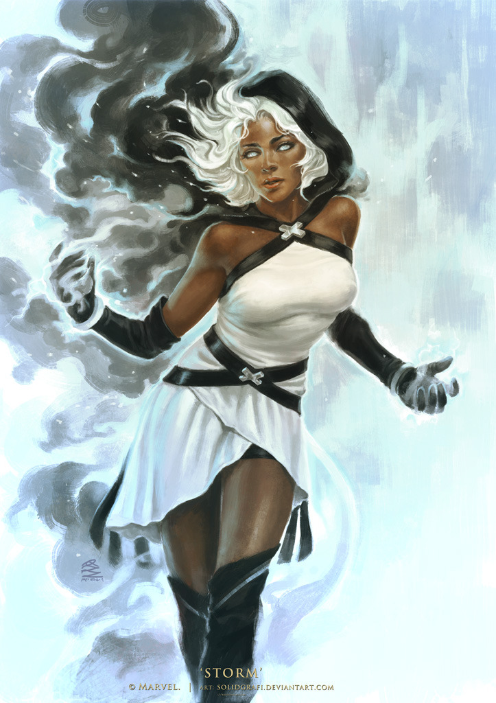 superheropinups:  Storm - Solidgrafi