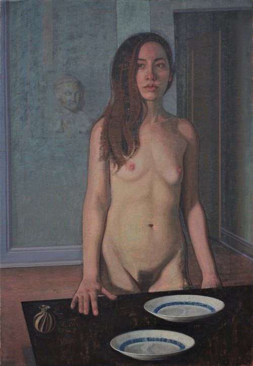 urgetocreate: Yedidya Hershberg, Her Body for an Instant Forgotten, 2017, Oil on canvas