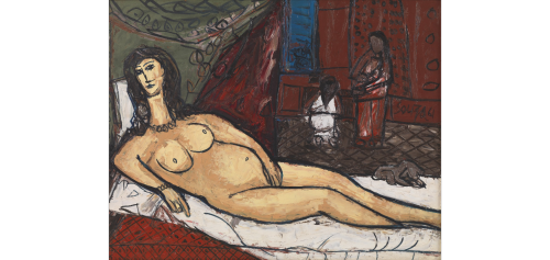 FN Souza, &ldquo;Untitled (After Titian&rsquo;s Venus of Urbino and Manet&rsquo;s Olympia)&rdquo;, 1