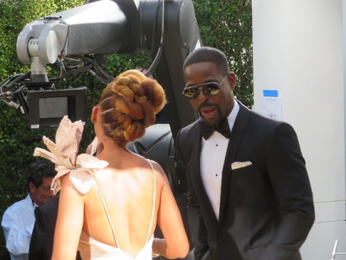 This Is Us star Sterling K Brown with Ryan Michelle Bathe and Niles Fitch