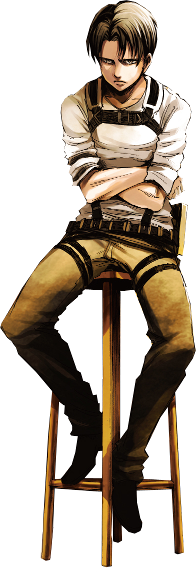 fudayk:  transparent grumpy hq levi sitting on a stool for all your transparent grumpy