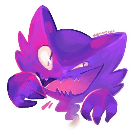 almondette:  Pokeddexy #29, scariest pokemon: idk I just wanted to draw haunter.