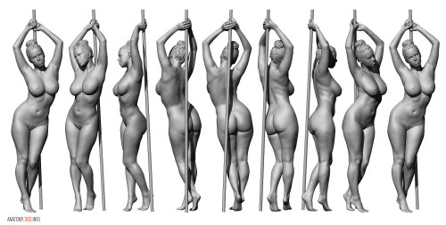 XXX anatomy360:  Some new female life model reference photo