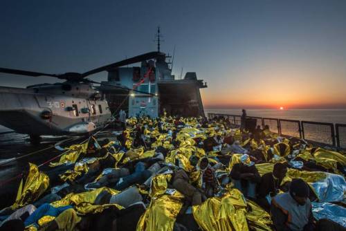 fooleyes:Boat Migrants Risk Everything for a New Life in EuropePhotographer Massimo Sestini accompan