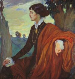 shitulanced:  Ольга Людвиговна Делла-Вос-Кардовская - портрет Анны Ахматовой (1914) 