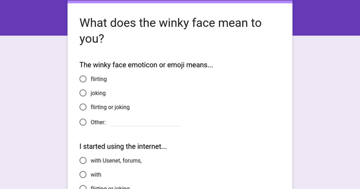 Face emoticon meaning winky What does