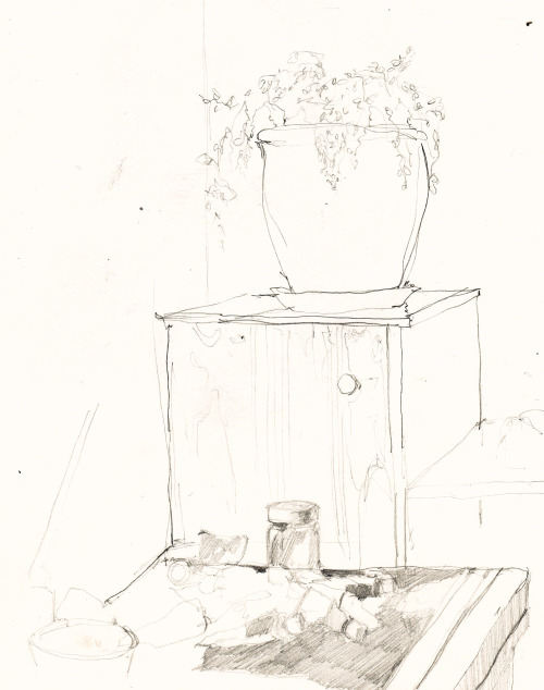 shantisheaan:  At home, pencil sketch