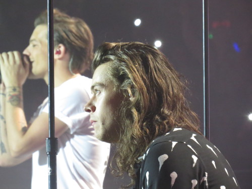 hazhasasecret:My life in 3 pictures. Louis, Harry, o2, London, 29.09.2015.