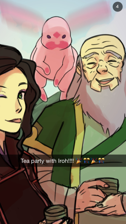 beroberos: I finally finished some korrasami spirit world snapchats, PEACE. [tumblr | society 6]