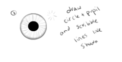 deansass:  deansass:  i was messing around with my pen and accidentally found out that scribbling is what really gives you the iris details so here is a quick step-by-step on how to draw a realistic iris :D *click to enlarge tell me what you guys think