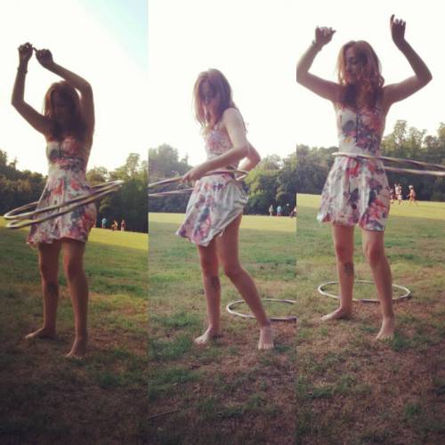 My first time with #hulahoop any tips? :D #suicidegirls