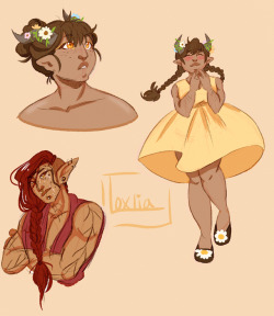 loxlia:  Something *not* kingdom hearts? on my art blog? it’s more likely than you think.A couple of my Inquisitors who I’ve been playing recently~ Daisy, my Qunari warrior who’s pining after Josieaaand Castor, an Elf rogue who is thirsting after