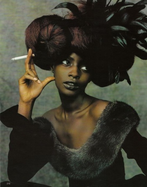 a-state-of-bliss: Vogue Deutsch Oct 1997 ‘Die Grossen Visionen’ - Kiara Kabukuru by