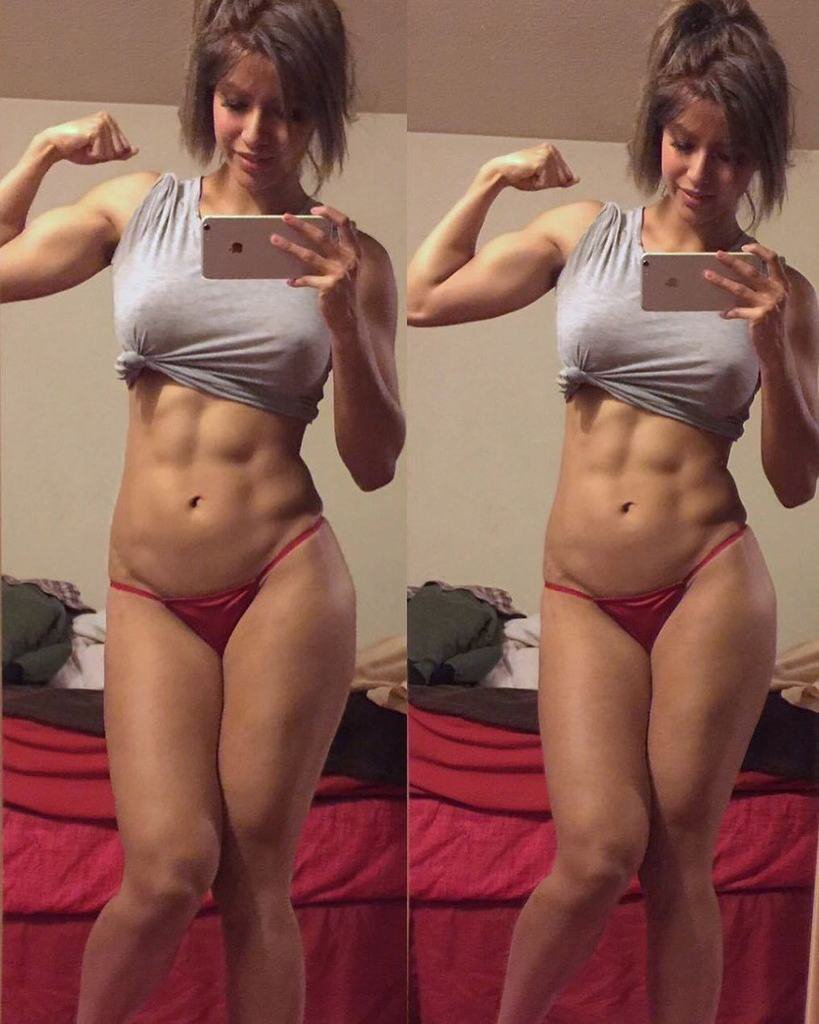 fitnessbabes101:  Abs and arms via /r/hardbodies