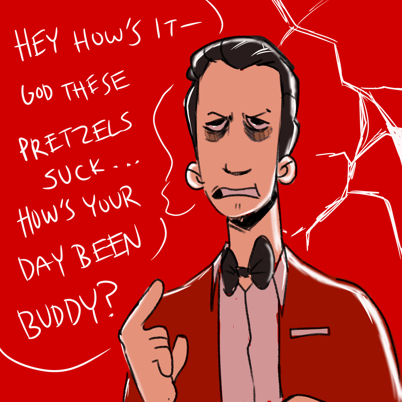 monochromemedic:  ‘We really haven’t talked much since I left you for dead.’Actor