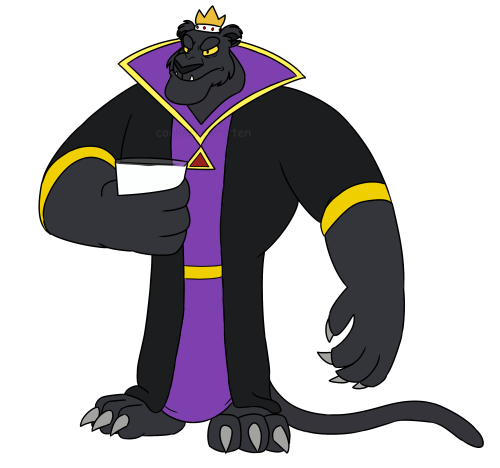 The Fabled Panther King.I’m pretty happy with how he turned out! He looks as menacing and regal as I